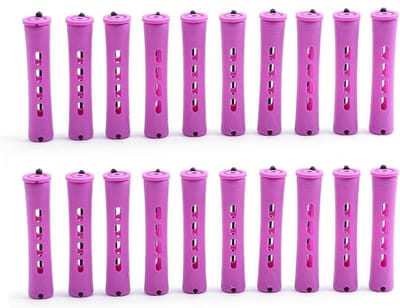Dailygoods- Krulspelden 20 Stuks - Permanente Krulspelden - Koude Golf - Elastische Band - Hoogwaardig Plastic - 1,9 x 8,3 cm - Haarrollers