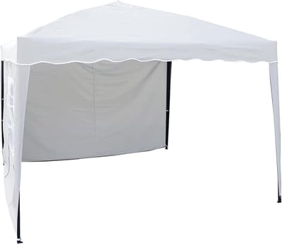 Tuinpaviljoen - Partytent Gazebo - Buitenfeest Organiseren - Waterafstotende Stof - 300x300cm - Wit