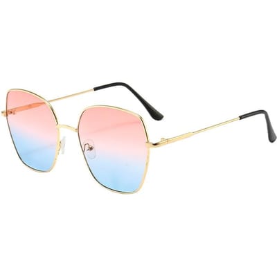 Stijlvolle Metalen Vierkante Frame Zonnebril Verloop UV Bescherming Bril Mannen Zomer Rijden Bril UV400 Bescherming Gafas De Sol 1PC