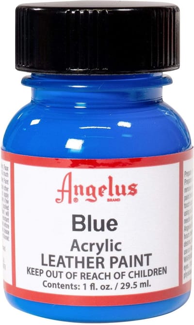 Angelus Leather Acrylic Paint - textielverf voor leren stoffen - acrylbasis - Blue - 29,5ml
