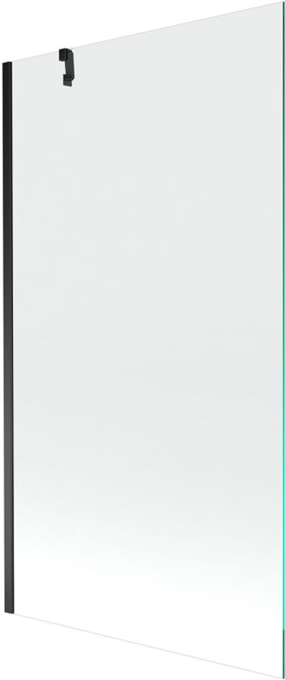 Mexen Next badwand scherm 1-delig 90 x 150 , transparant, zwart - 895-090-000-00-00-70