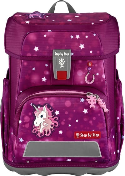 Step by Step Schooltas Cloud Schulranzen-Set 5-delig Sweet Unicorn Nuala (rood)paars