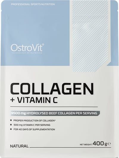 OstroVit - Collagen + Vitamin C - 400 g - 100% natural geen toevoegingen - Hooggedoseerd collageen huid, gewrichten en botten.