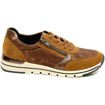 Remonte -Dames - bruin - sneakers - maat 39