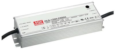 Mean Well HLG-120H-C350A LED driver, LED transformer Constant current 150 W 0.35 A 215 - 430 V DC PFC circuit, Surge pr