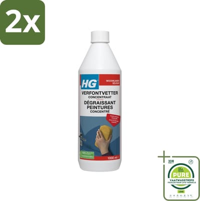 HG Verfontvetter Concentraat 1 liter - Voordeelverpakking - 2 stuks - Verf ontvetter - Schoonmaakmiddel