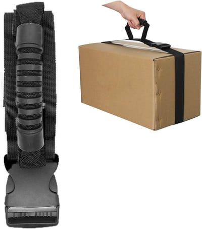 Draagriem - Verstelbare Riem - Zware Lasten Verplaatsen - Comfortabel Handvat - 192 cm Lengte - Zwart