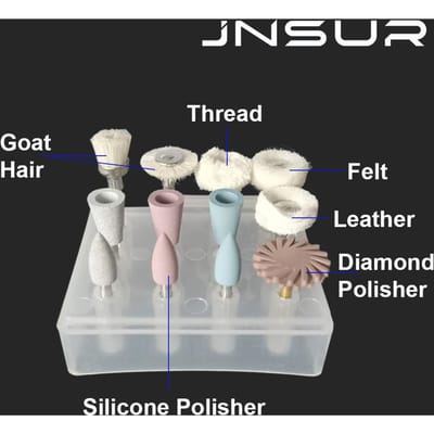 Kit Composite Dentaire Amélioré Pièce à Main Basse Vitesse pour Porcelaine Dents Naturelles Polissage d'Ongles Fourniture Dentaire gray