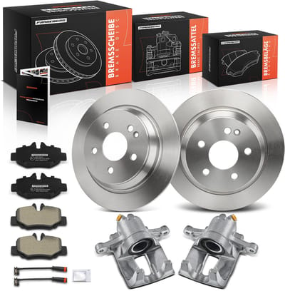 Frankberg 2x Remklauw+2x Remmen+4x Remblokken voor Mercedes-Benz