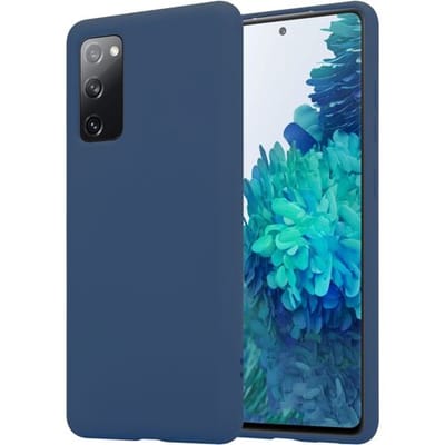 ShieldCase Hoesje geschikt voor Samsung Galaxy S20 FE silicone case - blauw - Flexibele en Duurzame Case - Stijlvolle Silicone Hoes - Val- en Krasbestendige Bescherming - Zachte Siliconen Beschermcase