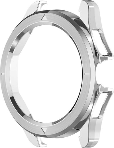 Watch case screenprotector - hoesje - geschikt voor Xiaomi Watch S4 - zilver