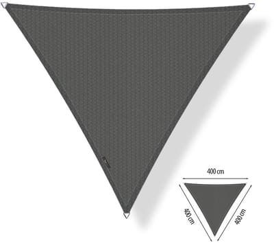 Schaduwdoek 4x4x4 driehoek gelijkzijdig Cool grey