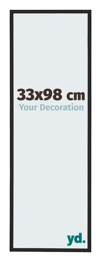 Your Decoration - Fotolijst 33x98 cm - Aluminium - Zwart Mat - New York