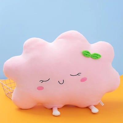 Super Zacht Zon Wolk Pluche Kussen Schattig Slapend Cartoon Wolk Dutkussen Auto Hoofdsteun Kussen Bed Taillekussen Decoratie voor Kinderen about 30-35cm