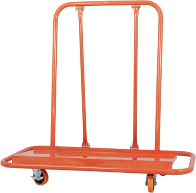 Clruro Platenwagen - 1000 kg - Met Wielen Voor Gipsplaten - Metaal - Oranje