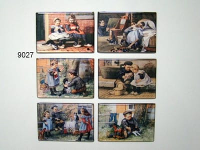 Ot en Sien - Magneet - Assorti - 5,5 x 8 cm - Nostalgische Illustratie