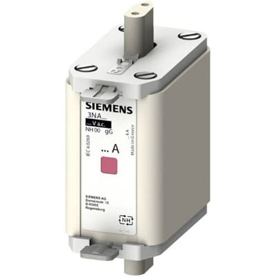 Siemens 3NA68247 Zekeringsinzetstuk Met mechanische beveiligingsweergave Geschikt voor Zekeringsgrootte 000-4 Afmeting zekering : 00 80 A 500 V/AC,
