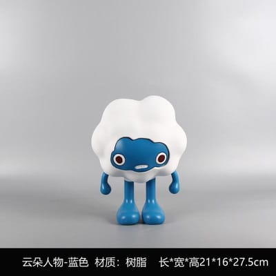 Accessoires de Bureau Sculpture Décorations Maison Salon Image de Dessin Animé Maison Intérieur Table Statue Style Américain Européen white
