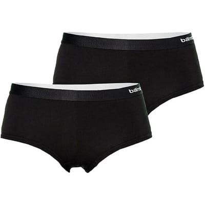 Apollo Dames Hipster Zwart Bamboe 2-pack - Maat S