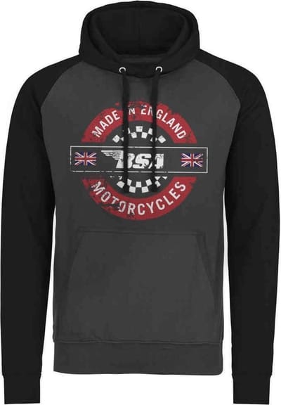 BSA Hoodie/trui -S- Made In England Grijs/Zwart