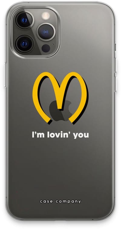 Case Company® - Hoesje geschikt voor iPhone 13 Pro Max hoesje - I'm lovin' you - Soft Cover Telefoonhoesje - Bescherming aan alle Kanten en Schermrand