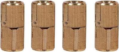 4 stuks messing verborgen scharnier, onzichtbare barrel, scharnier met openingshoek, 180° messing, verborgen scharnier voor houten deuren, kastdeuren (12 mm)