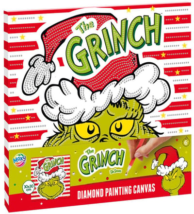 Creative Craft Group diamond painting canvas The Grinch 30x30cm knutselset.