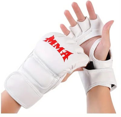 Nivard MMA Handschoenen - Gloves - Sparring Handschoenen - Heren - Dames - Grappling - Bokshandschoenen - Vecht Handschoenen - Wit
