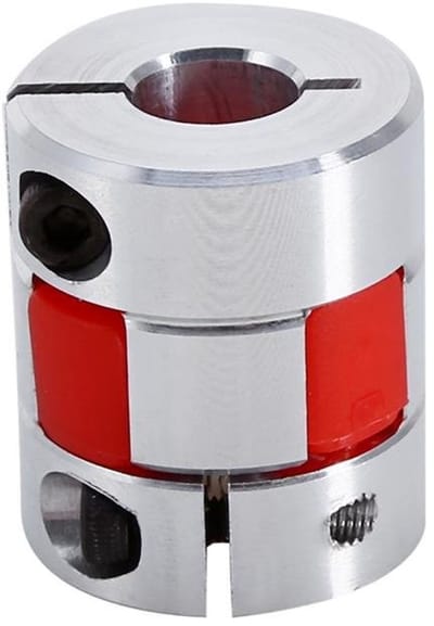 Dailygoods- Flexibele Askoppeling 8 × 10 mm - Aluminium Koppelingsas - Clamp-Plum - Stappenmotor - Hoogwaardige Kwaliteit - Functionele Oplossing