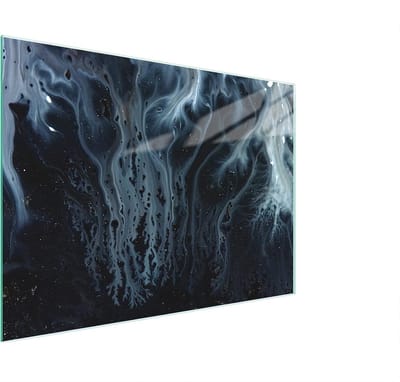 Glazen snijplank - Werkblad beschermer - Kookplaat afdekking - Gehard glas - 30x22 cm - Veelkleurig