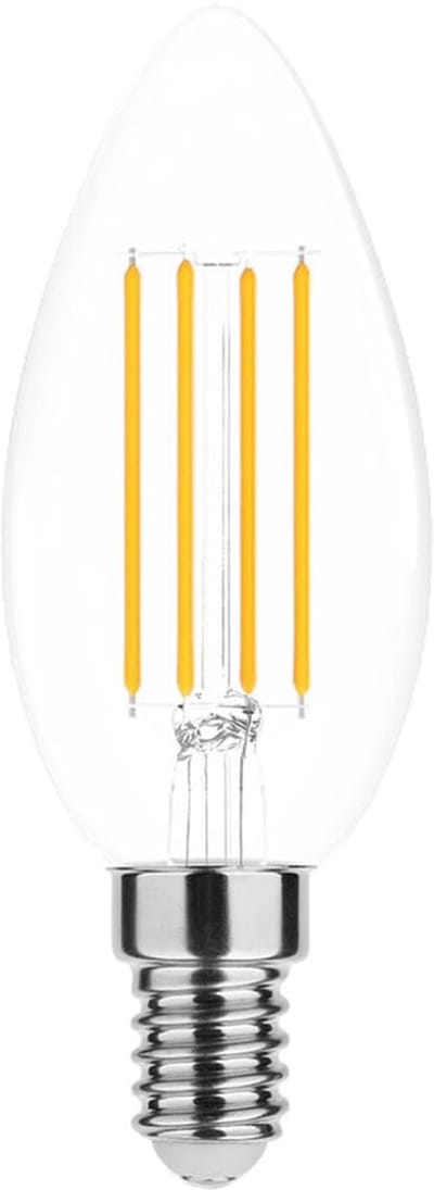 Modee E14 LED Lamp 4W - 470lm - 2700K - Warm Wit - LED Filament Kaarslamp B35 - Vervangt 40W Halogeen Gloeilamp