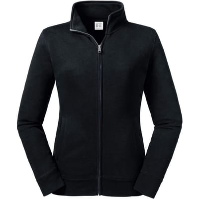 Russell Dames/dames Authentieke Sweat Jacket (Zwart)