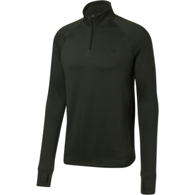 CRIVIT Heren sportshirt met fleecevoering (Donkergroen, S)