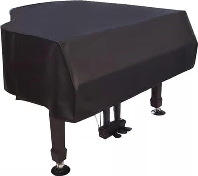 Vleugelpianohoes - Piano beschermhoes - Piano beschermen - Waterdicht PU-materiaal - Tot 79 inch - Zwart
