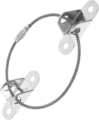 Anti-kantel Meubelankers - Meubelbeveiliging - Meubels Beveiligen - Stevig Staal - 20 cm - Zilver