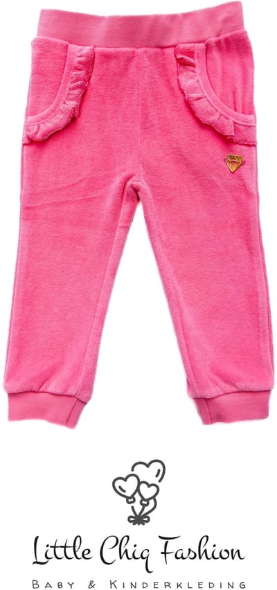 Little Chiq Baby Jogger Fel Rosé – Velvet Touch met Ruffles – Exclusief Comfort
