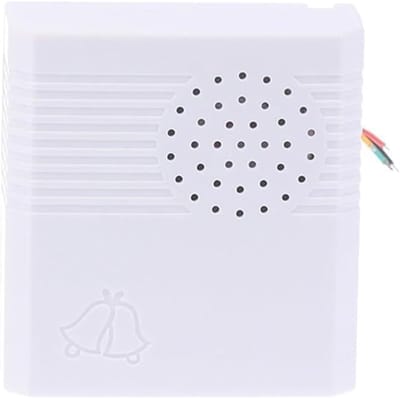Bedrade Deurbel - Huisdeur Bel - Toegangscontrole Woning - 38 Melodieën 90 dB - 6x5.5x2.2 cm - Wit