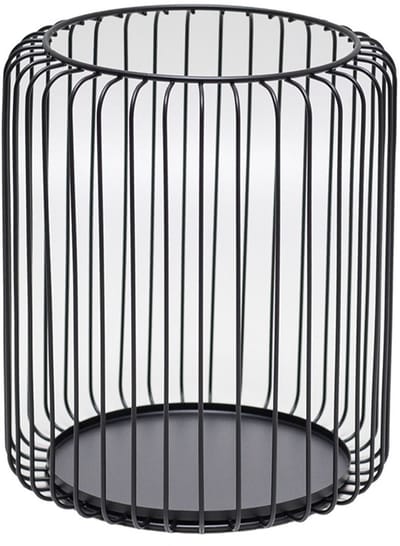 Kandelaar Lantaarn Set van 2 Zwarte Metalen Kandelaar Grote Ovale Kandelaar Zwarte Decoratie Decoratie Draad Lantaarn (Zwart)