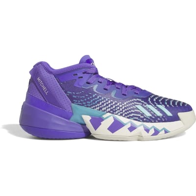 D.o.n.-basketbalschoen voor heren Uitgave 4 Purple Rush/gebroken wit/helder aqua