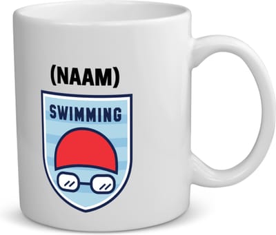 Akyol - swimming met je eigen naam koffiemok - theemok - Zwemmen - sport liefhebbers - mensen die houden van zwemmen - zwemdiploma - zwemcadeau - verjaardagscadeau - verjaardag - cadeau - kado - geschenk - gift - 350 ML inhoud