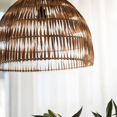 PR Home Hanglamp Lace, rotan kap, Ø 37 cm