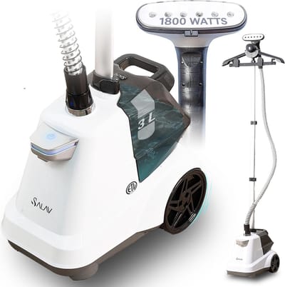 Duurzame stoompan met voetpedalen en 3 liter waterreservoir, 1800 watt