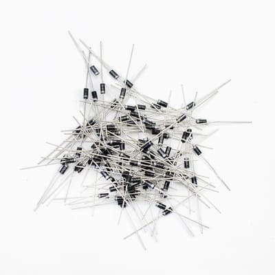 100 Stuks 1N4004 Gelijkrichterdiodes - 1A, 400V Siliconen Gelijkrichters