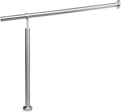 Trapleuning Wandleuning - Instelbare Hoek - Veiligheid Binnen Buiten - Roestvrij Staal - 80-180 cm - Zilver