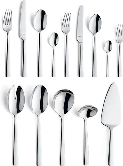 Amefa Moderno - Bestekset - 60-delig - 6 personen - zilverkleurig