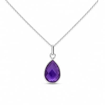 House of Jewels Amethist Ketting - 925 Zilver - 42cm