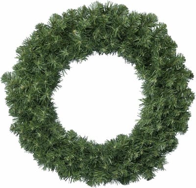Everlands Kerstkrans - groen - 35cm - kerstversiering - dennenkrans - deurkrans - kerstversiering