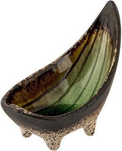 Fervido Green Aperoschaaltje 12x6,5cmh9.7cm - Op 4 Voetjes - Vorm Gondel