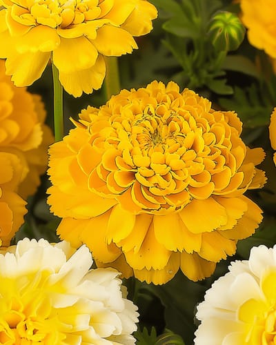 Chrysant Zaden Dubbelbloemig Gemengd Chrysanthemum Coronarium Eenjarig