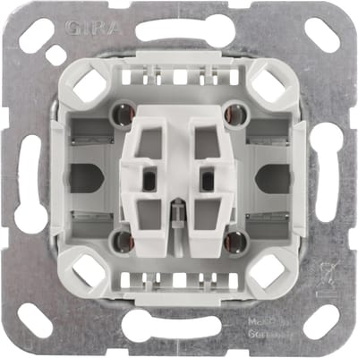Gira Kruisschakelaar Element - Geschikt voor Inbouw en Opbouw - Voorzien van Zichtbare CE-markering - Toepasbaar bij Meerdere Schakelpunten - Levering van 1 Stuk - Gewicht 58 Gram - Kleur Grijs